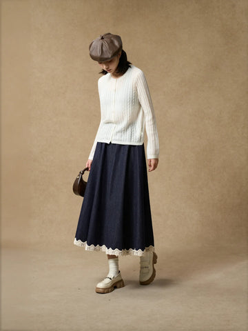 Cozy Cable Knit Button Cardigan
