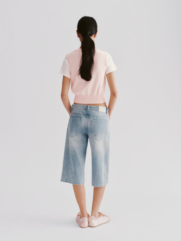 Cropped Barrel Leg Jeans