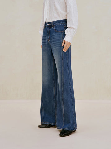 High Waisted Flare Leg Jeans