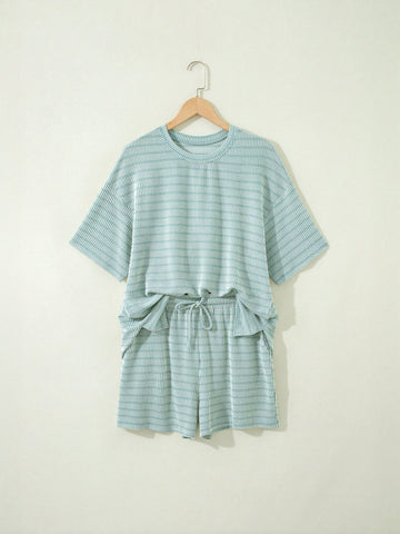 Cozy Ribbed Knit Short Set