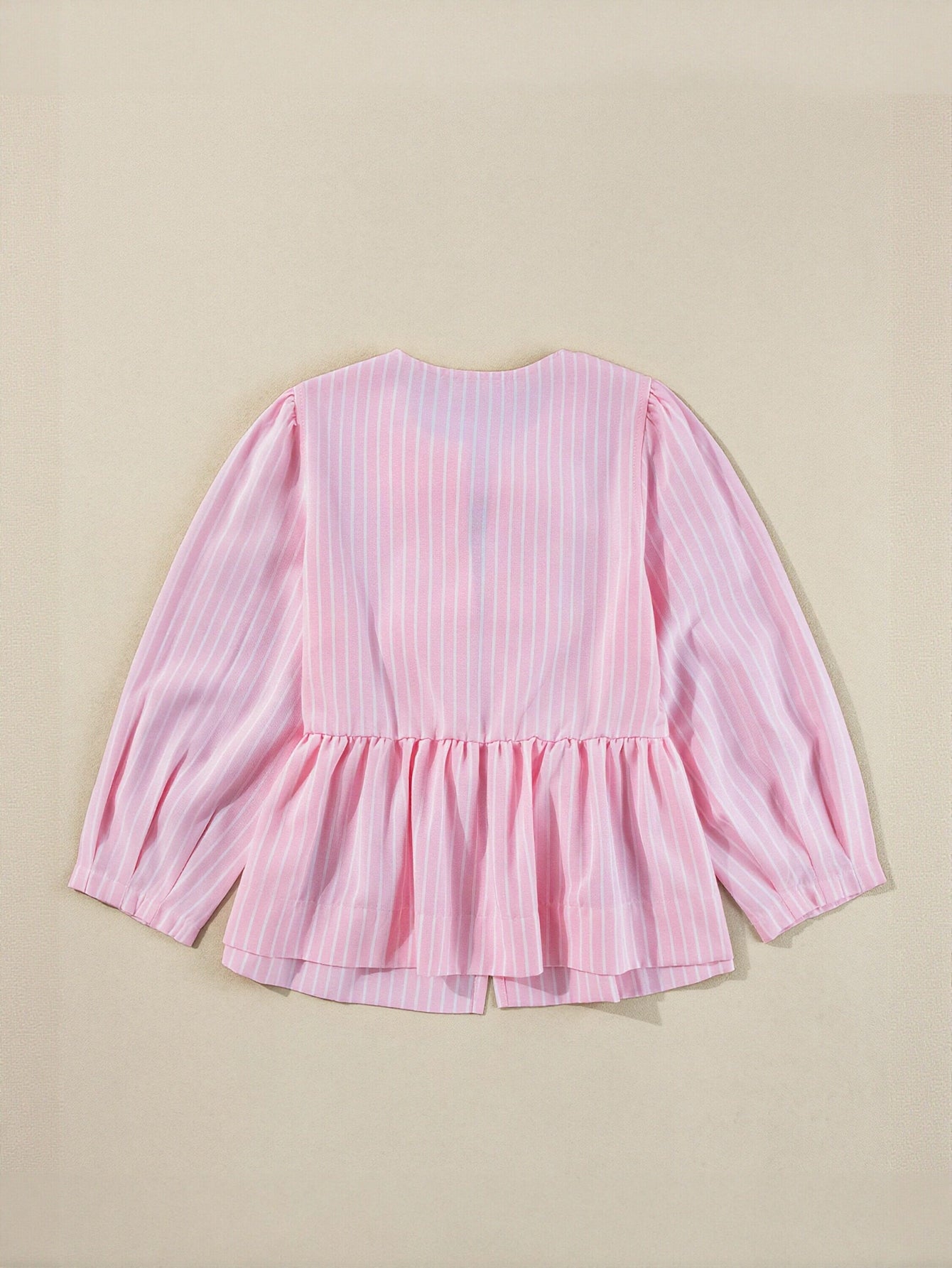 Striped Bow Detail T-Shirt