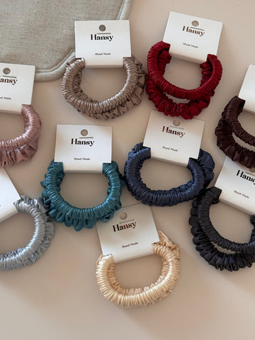 Elegant Satin Minimalist Hair Scrunchie