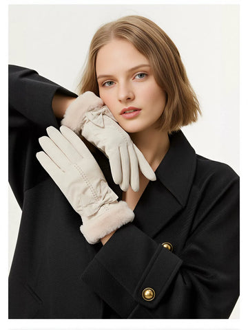 Warm Faux Fur Touchscreen Winter Gloves
