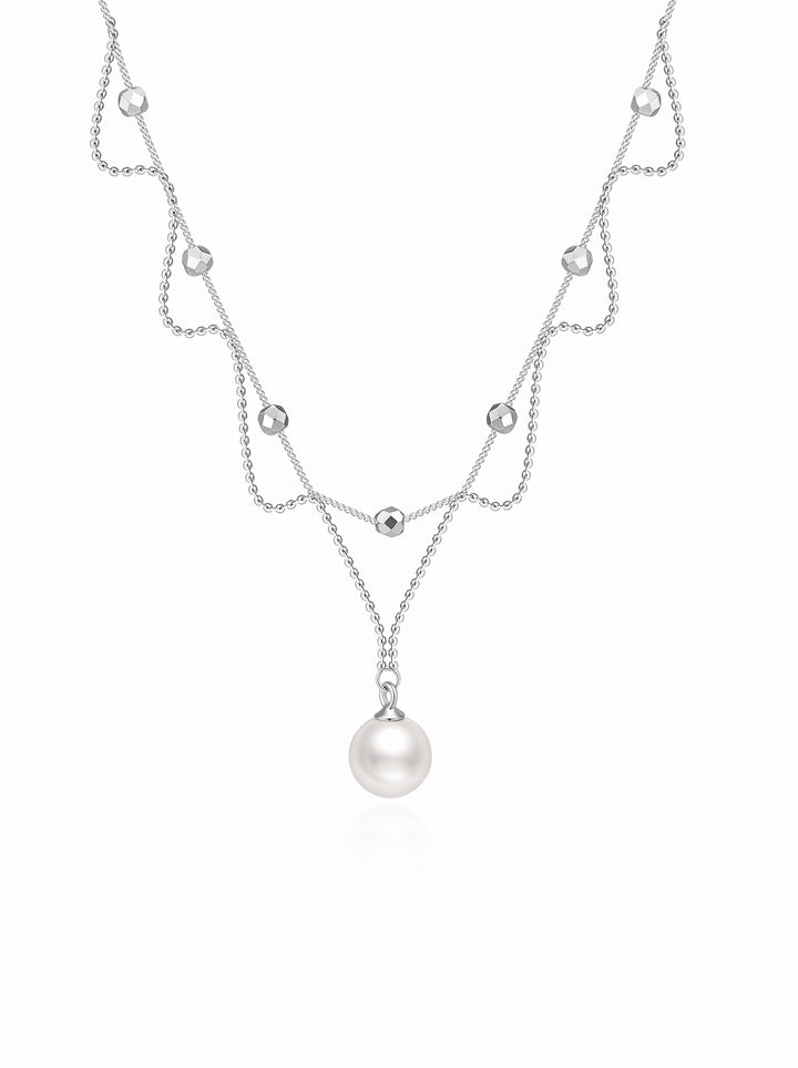 Elegant Layered Pearl Dainty Necklace