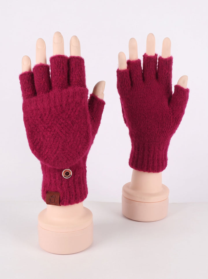 Convertible Thermal Knit Winter Gloves