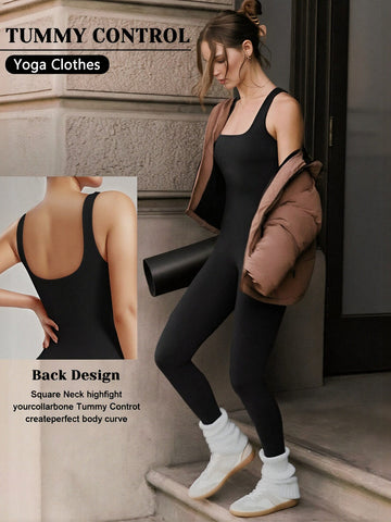 Sculpting Ribbed Seamless Workout Jumpsuit