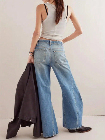High Waisted Wide Leg Jeans