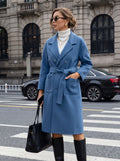 Elegant Double Breasted Wool Coat