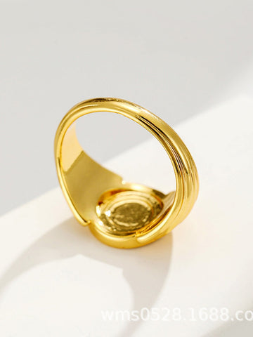 Vintage Gold Hummingbird Signet Ring