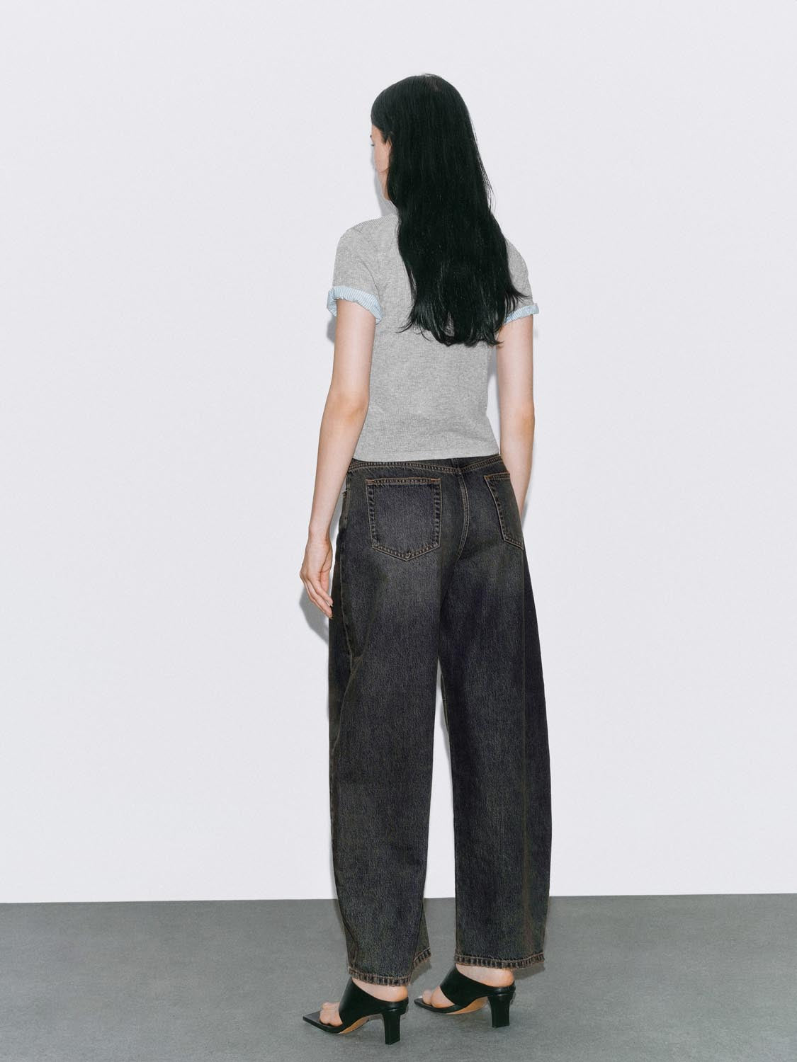 Urban Revivo Denim Jeans-Yellow Brown