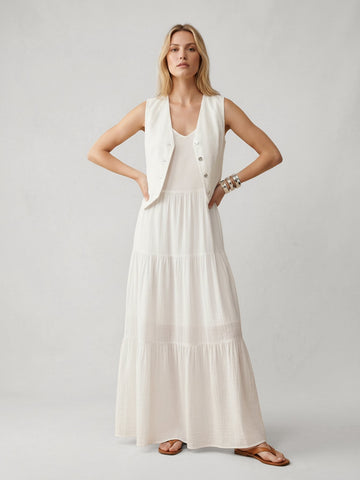 Linen Cotton Short Waistcoat