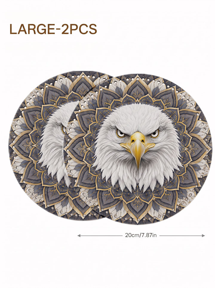 Eagle Mandala Graphic Crochet Basket Bottom