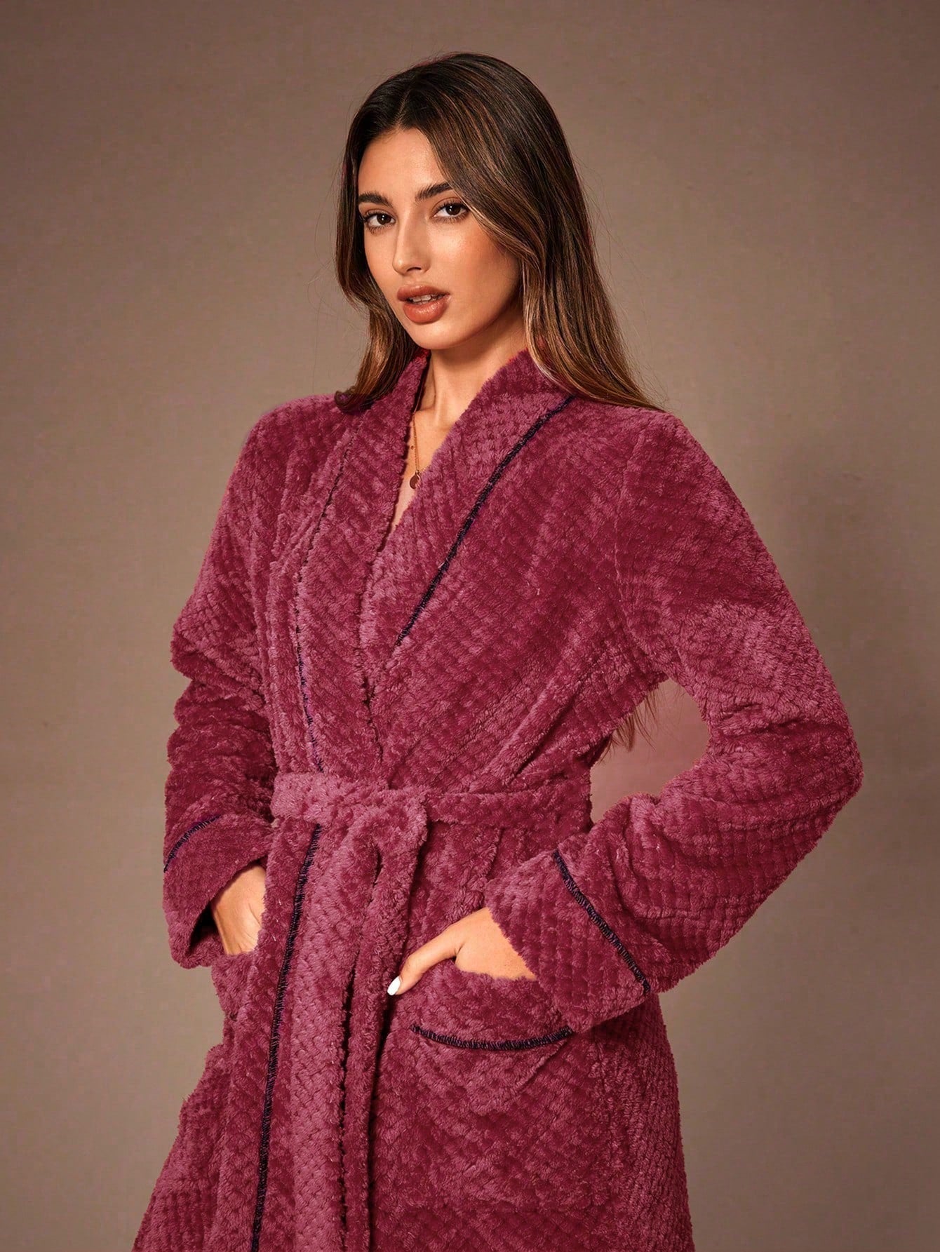 Cozy Plush Soft Warm Bathrobe