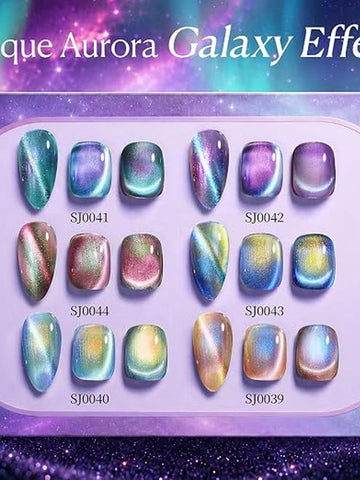Shimmering Cat Eye Gel Nail Polish
