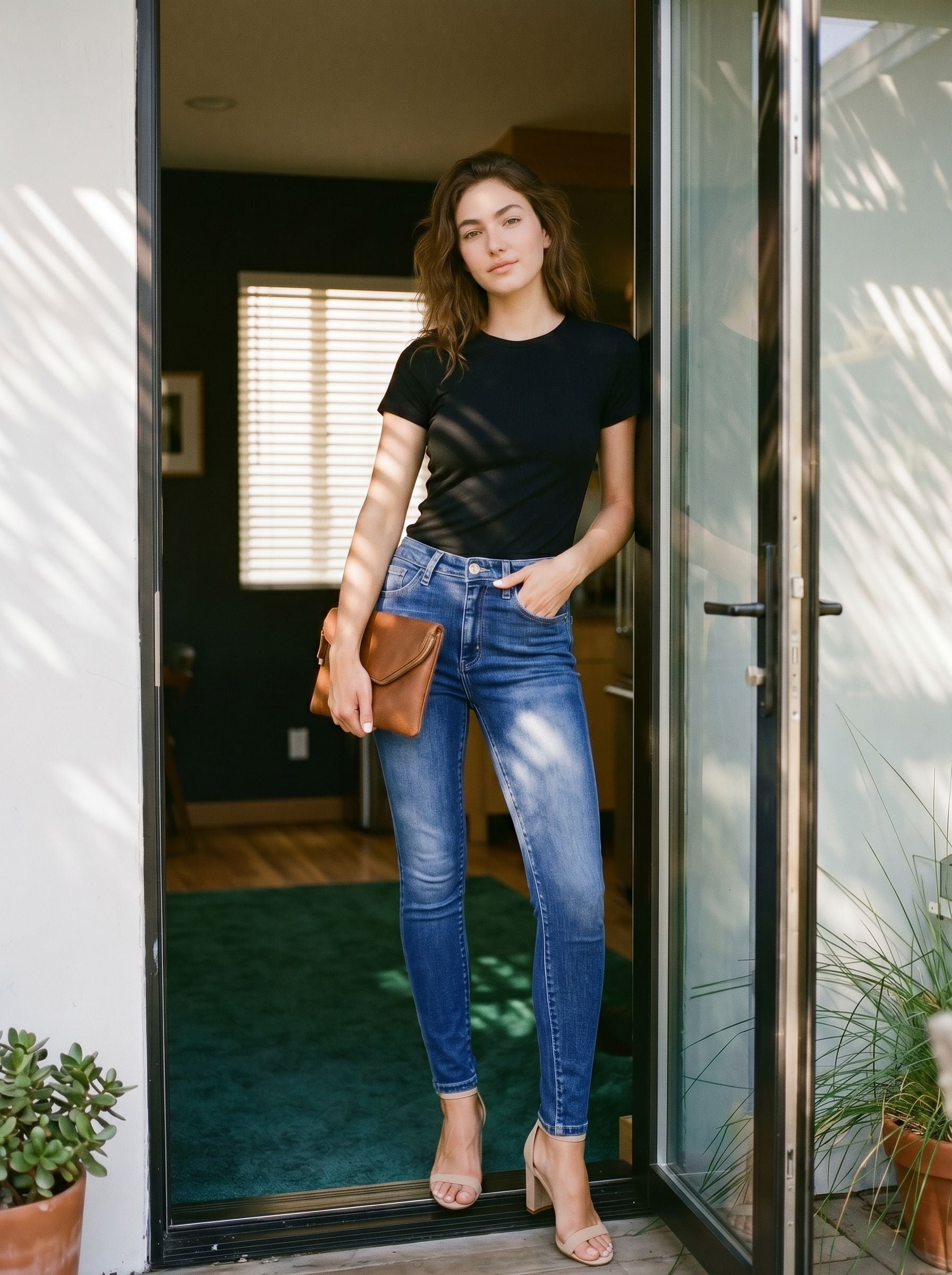 High Rise Slim Fit Jeans