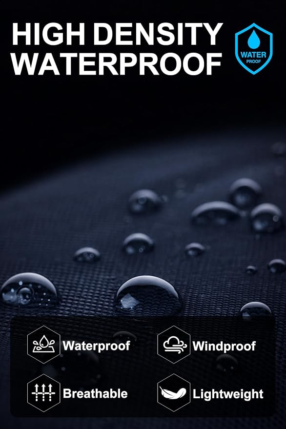 Waterproof Hooded Lightweight Rain Jacket