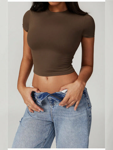 Fitted Short Sleeve Athletic T-shirt