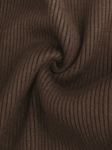 Sculptural Sleeve V Neck Cardigan