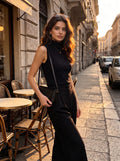 Slim Fit Mock Neck Knit Tank