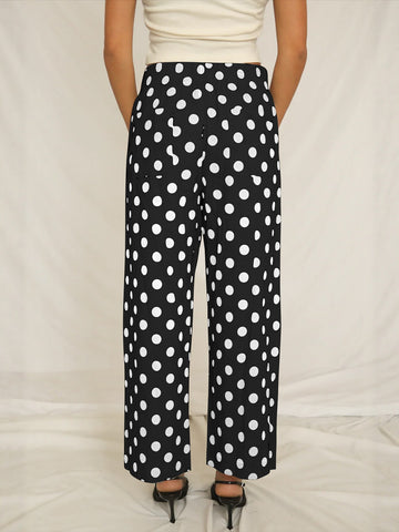 Polka Dot High Waisted Pants