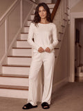 Soft Ribbed Lettuce Edge Pajama Set
