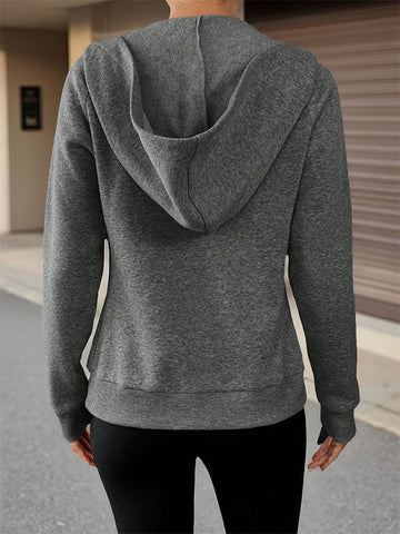 Slim Fit Zip Up Hoodie