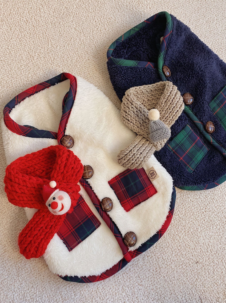 Cozy Plaid Fleece Dog Vest