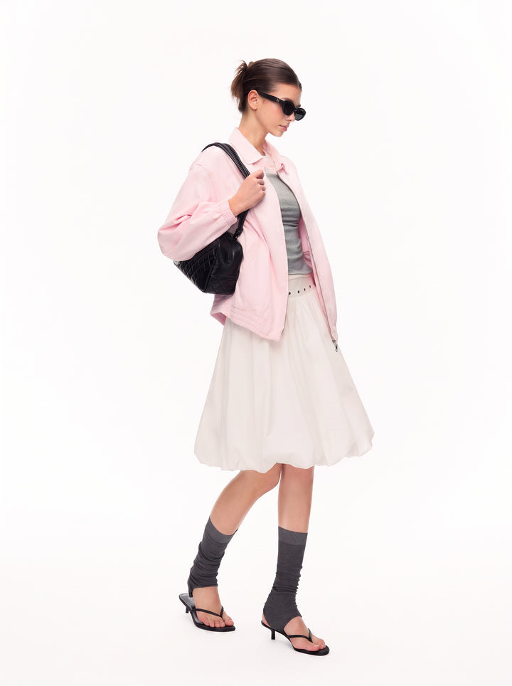 Vintage Washed Oversized Collar Jacket