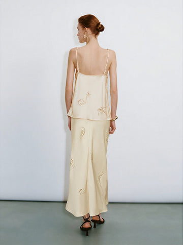 Urban Revivo Camis & Cami Tops-Nude Beige