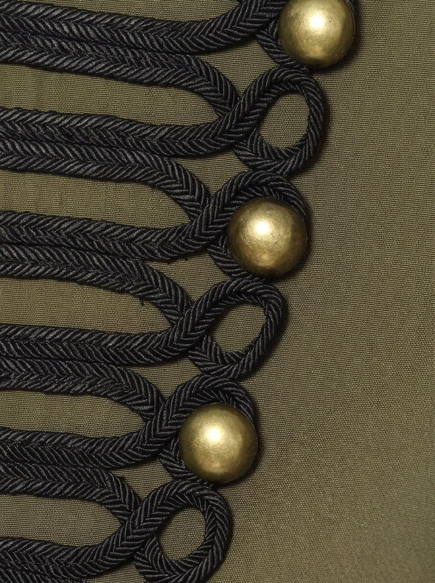 Military Inspired Button Detail Jacket