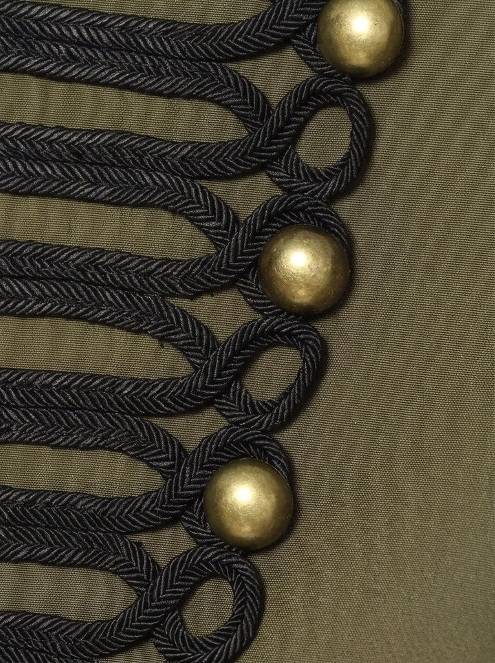 Military Inspired Button Detail Jacket