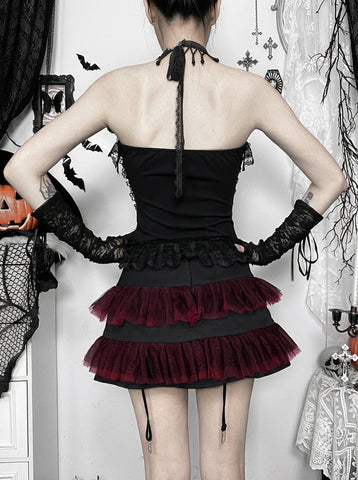 Gothic Lace Corset Style Tank Top