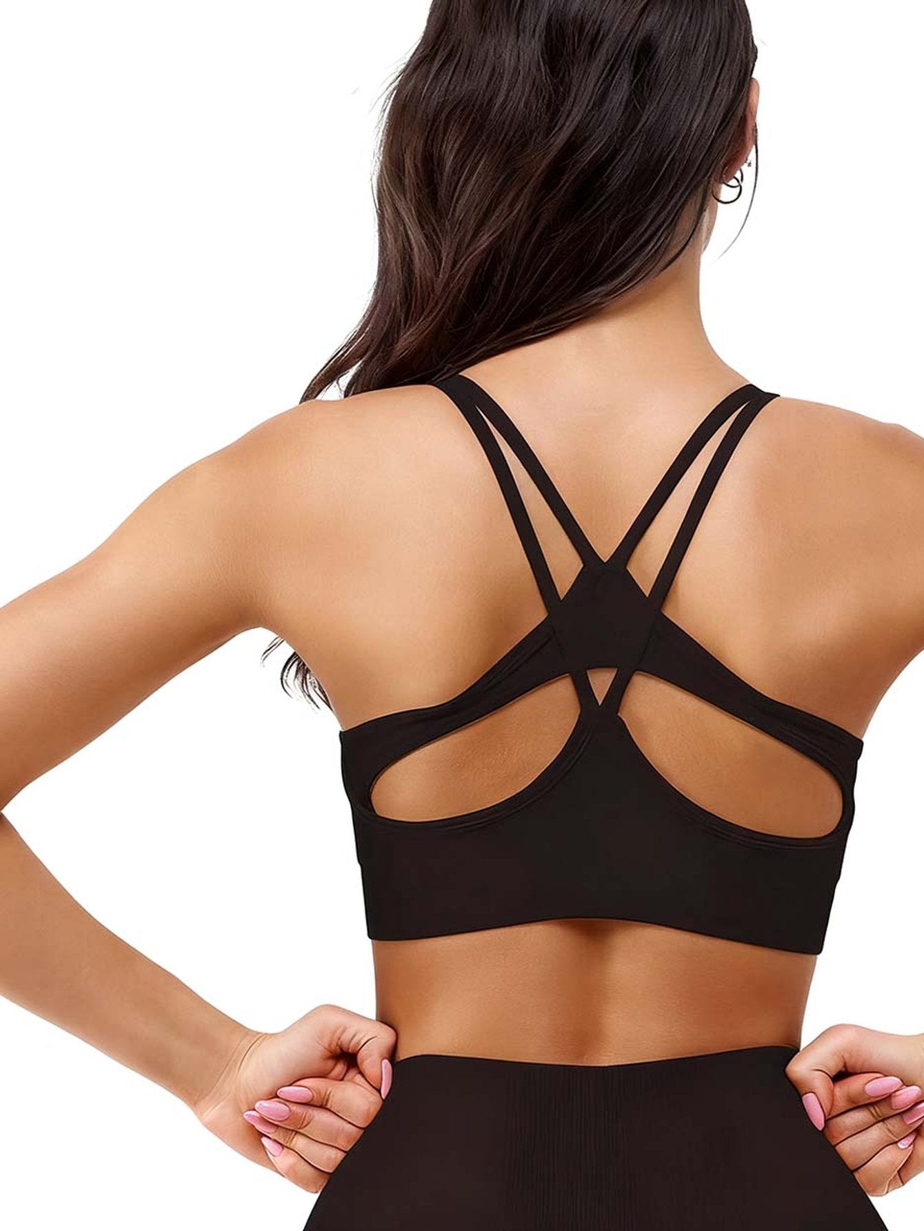 Ribbed Seamless High Impact Sports Bra