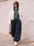 High Waisted Loose Denim Pants
