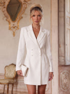 Elegant Double Breasted Blazer Dress