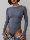 Seamless Slim Fit Long Sleeve Bodysuit