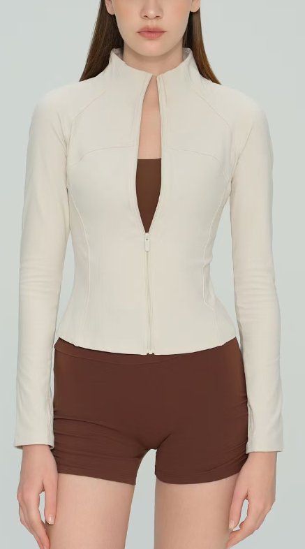 Slim Fit Athletic Zip Jacket
