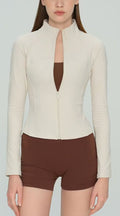 Slim Fit Athletic Zip Jacket