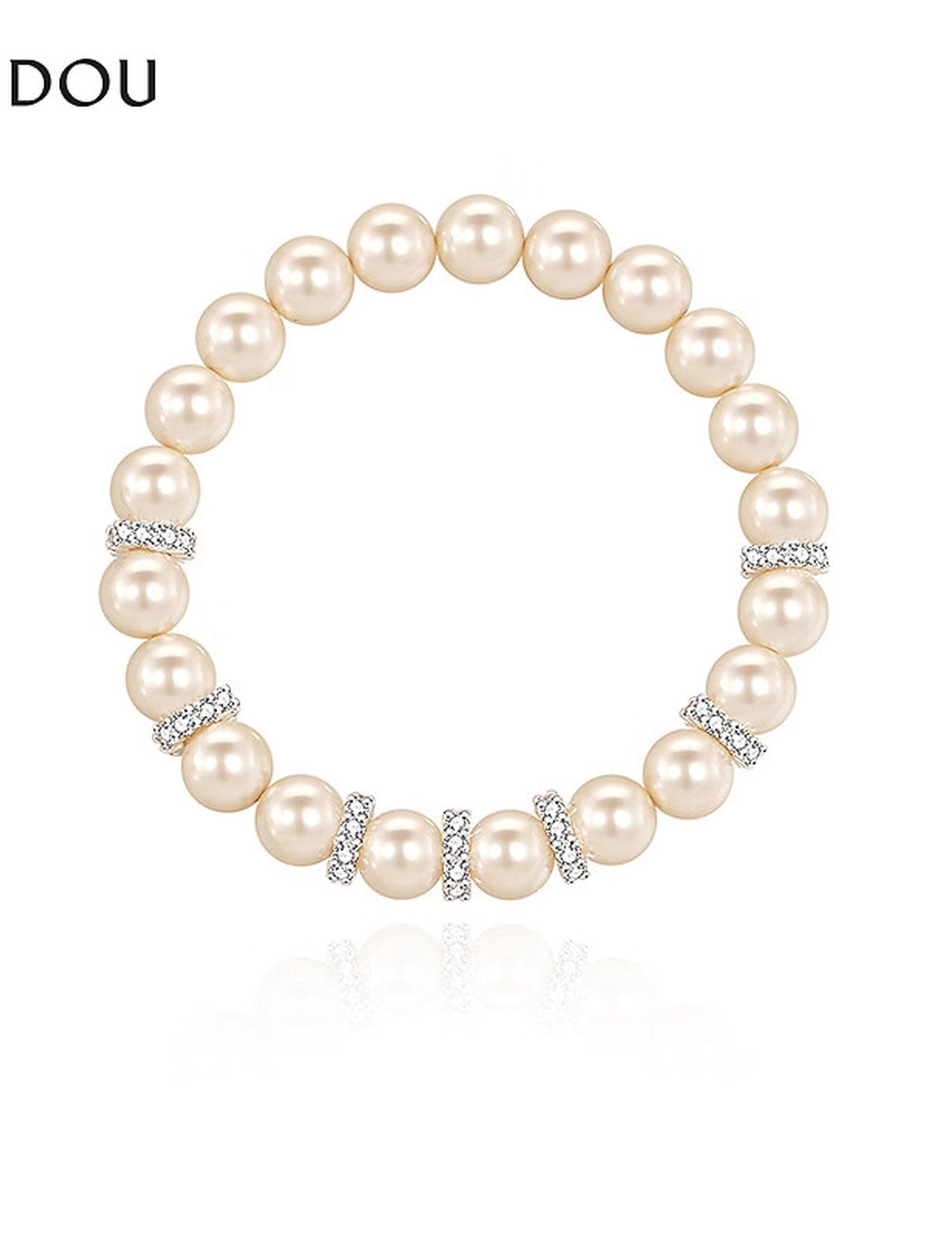 Elegant Chic Pearl Beaded Bracelet