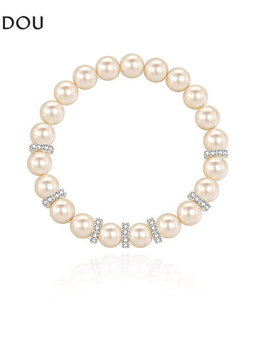 Elegant Chic Pearl Beaded Bracelet