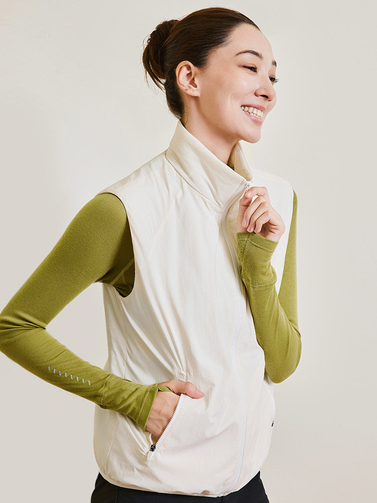 Lightweight Quilted Zip Up Vest
