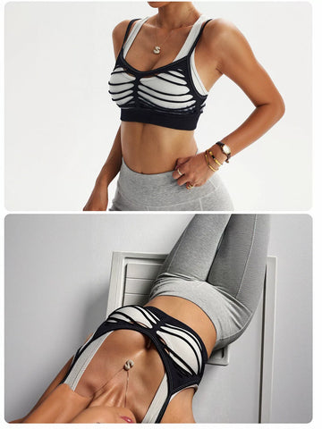 Layered Cutout Seamless Yoga Tank Top