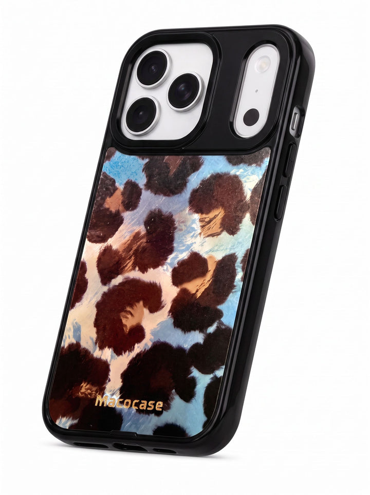 Blue Leopard Print Phone Case