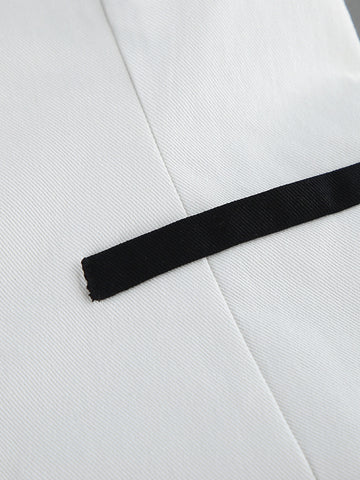 Tailored Contrast Collar Zip Up Jacket
