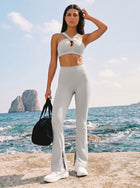 Seamless High Waisted Flare Yoga Set