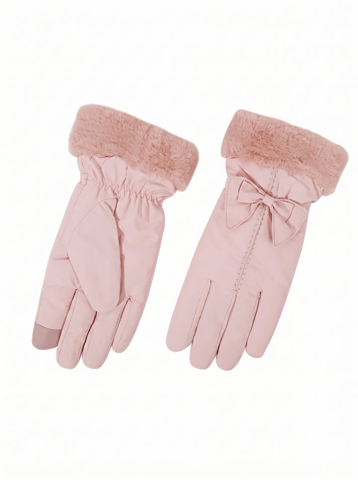 Warm Faux Fur Touchscreen Winter Gloves