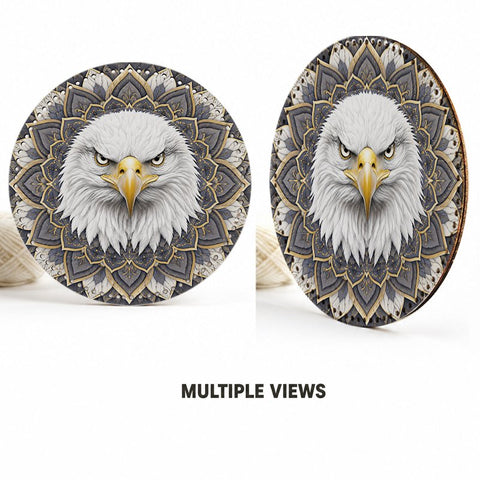 Eagle Mandala Graphic Crochet Basket Bottom