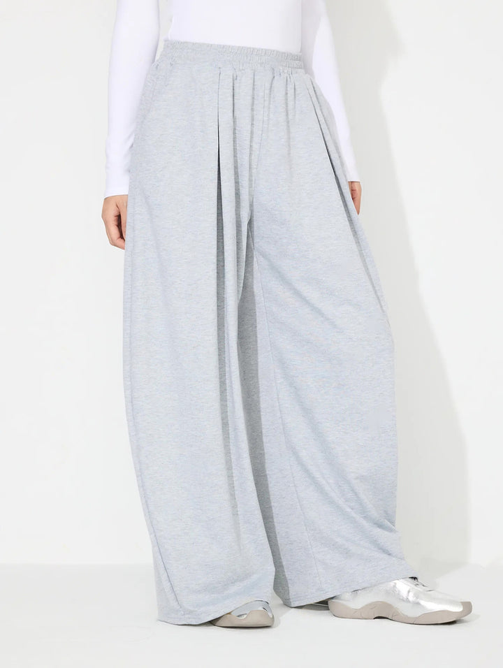 High Waisted Pleated Wide Leg Pants