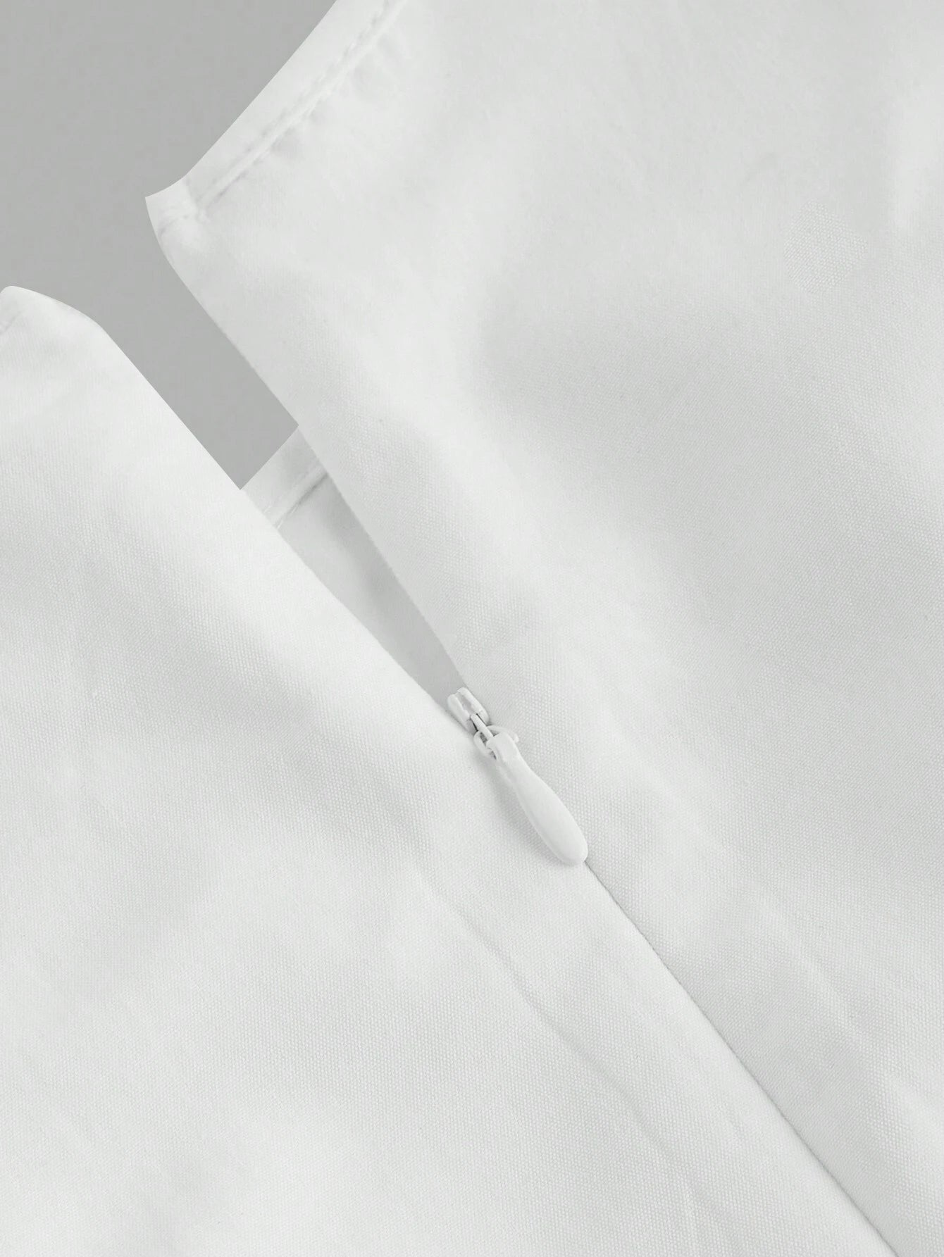 Sleeveless Side-Tie Minimalist Midi Dress-White