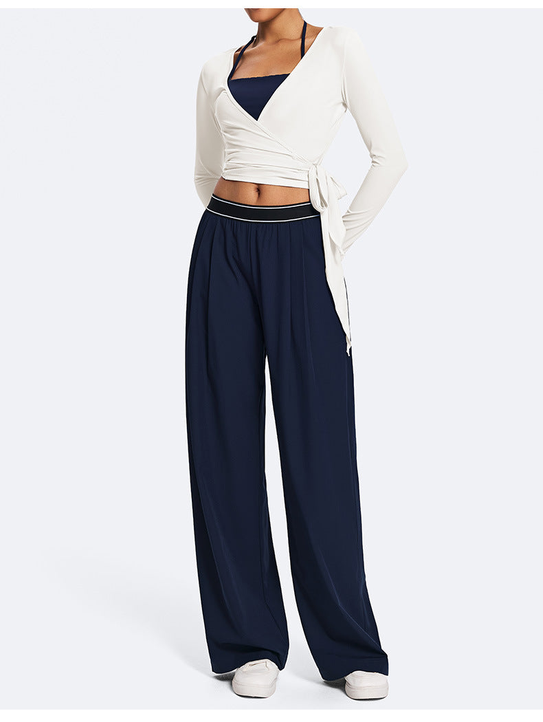 Cropped Lightweight Wrap Active Jacket